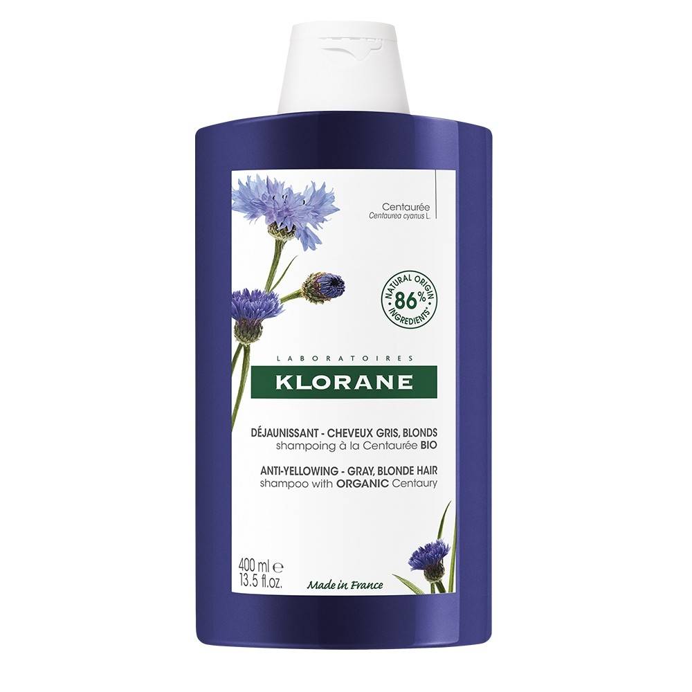 Klorane Shampoo Anti - Ingiallimento alla Centaurea 400 ml