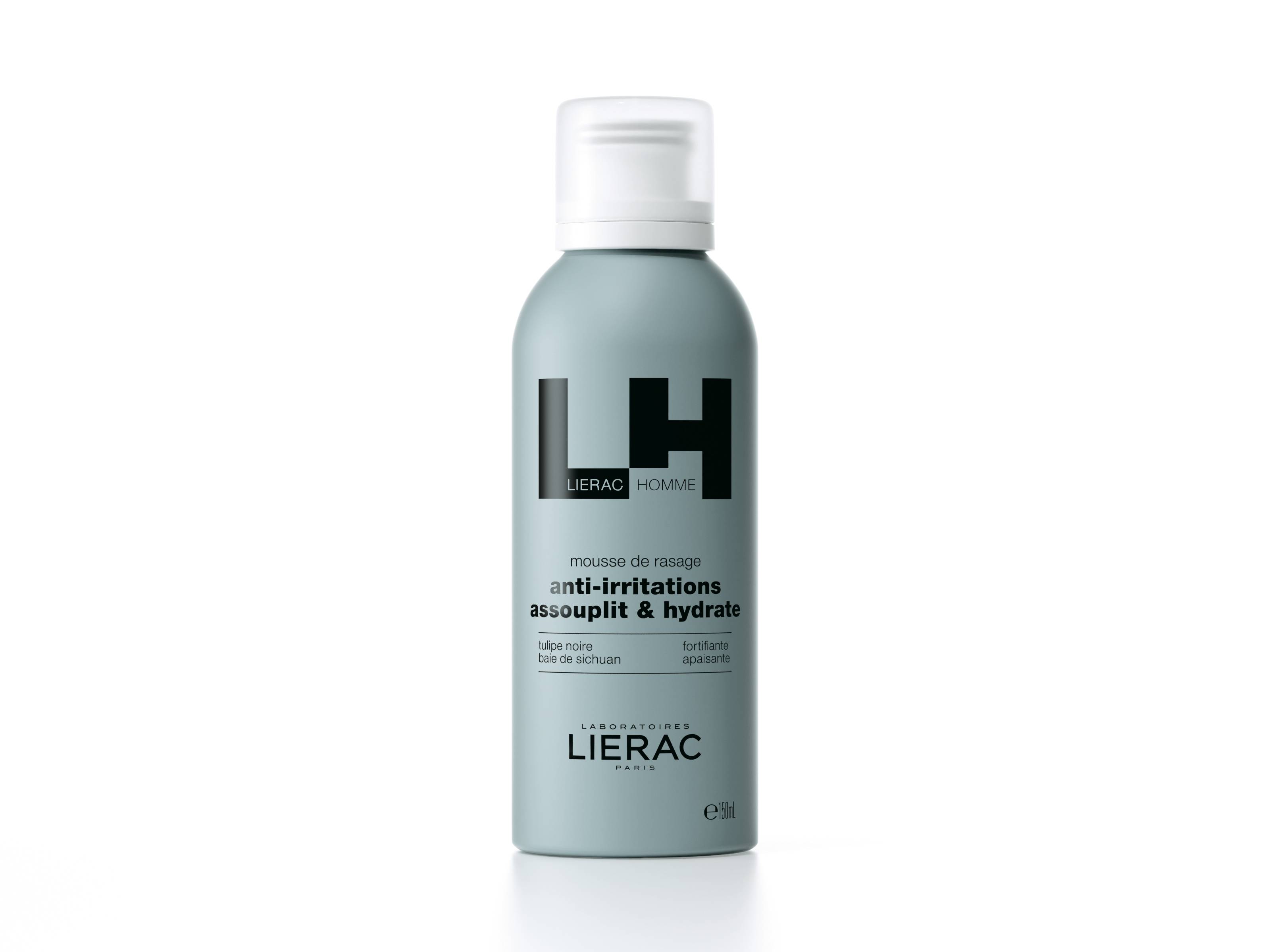 Lierac Homme Mousse Rasatura Anti - irritazione Idratante Lenitiva 150 ml