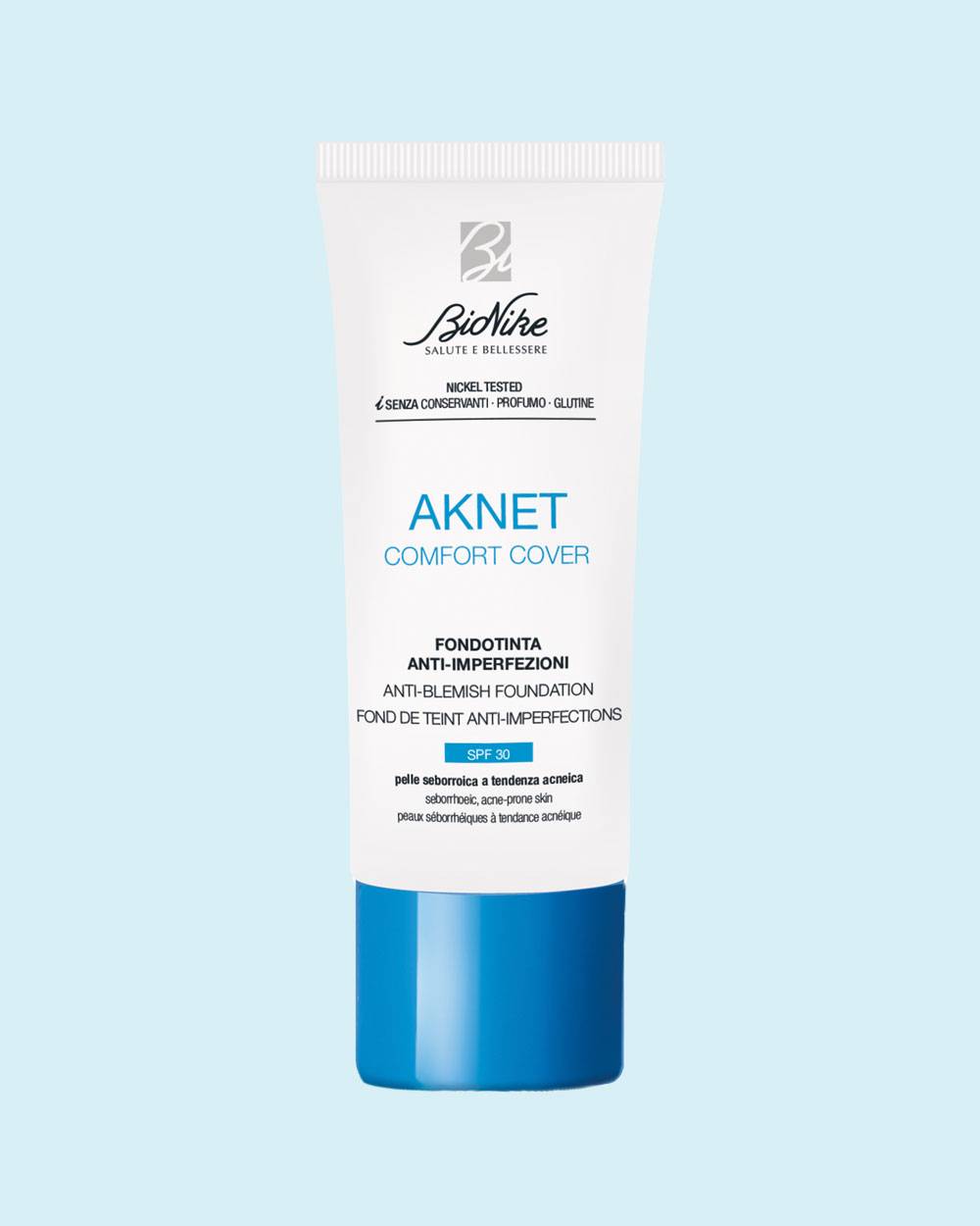 Bionike Aknet Comfort Cover 102 Sable Fondotinta Anti - Imperfezioni Spf 30