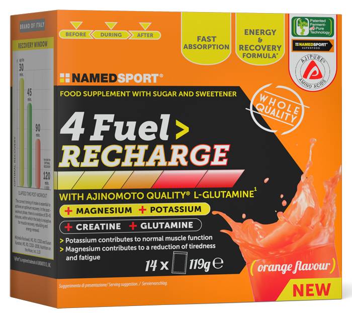 Named Sport 4 Fuel Recharge Integratore Energizzante per Sportivi 14 bustine