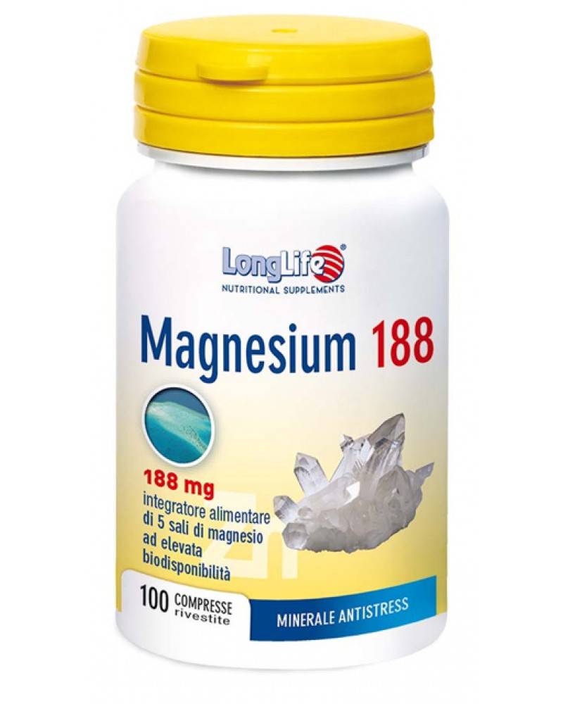 Longlife Magnesium 188 Integratore energetico 100 Compresse