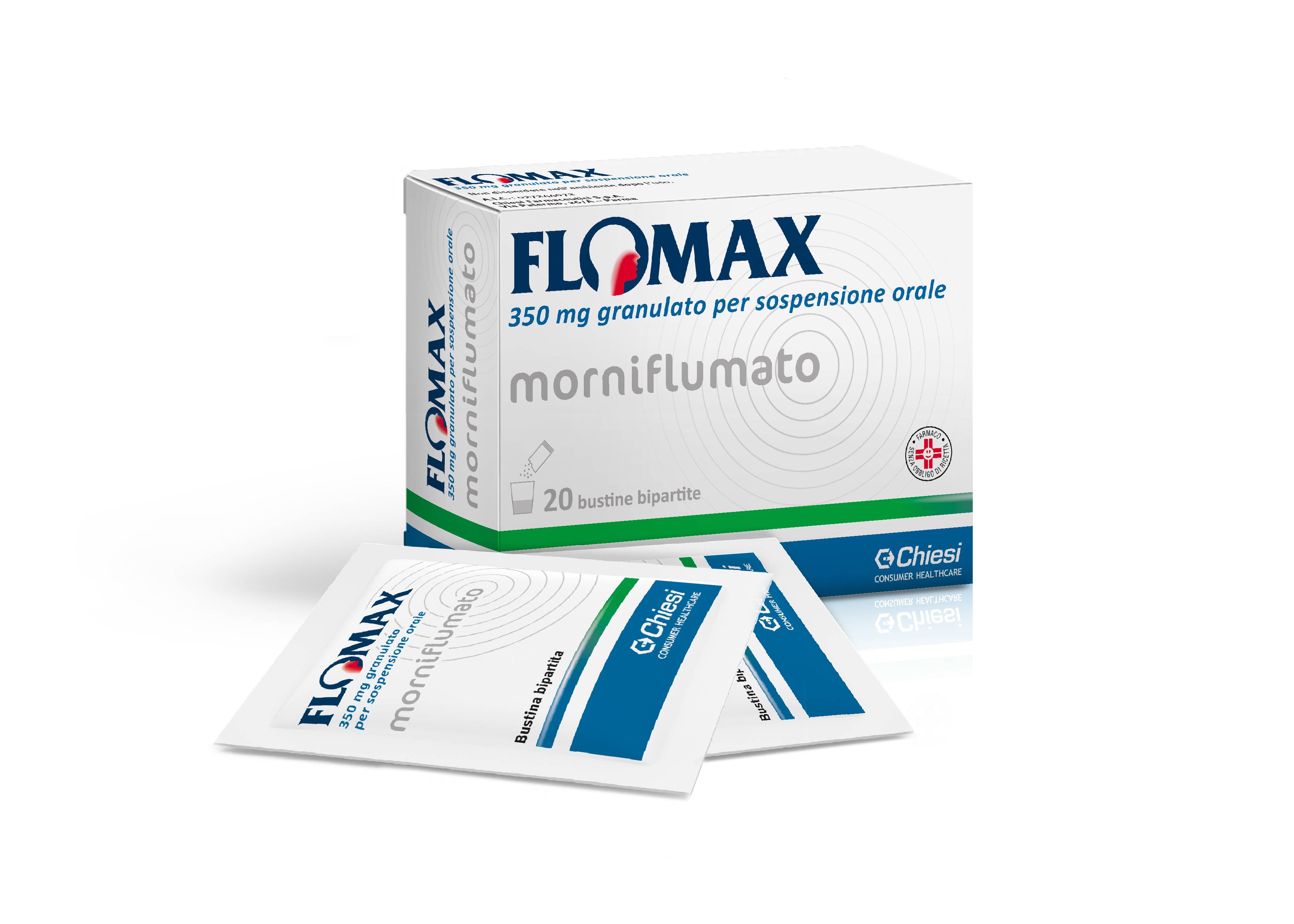 Flomax 350mg Granulato per Mal di Gola Sospensione Orale 20 bustine