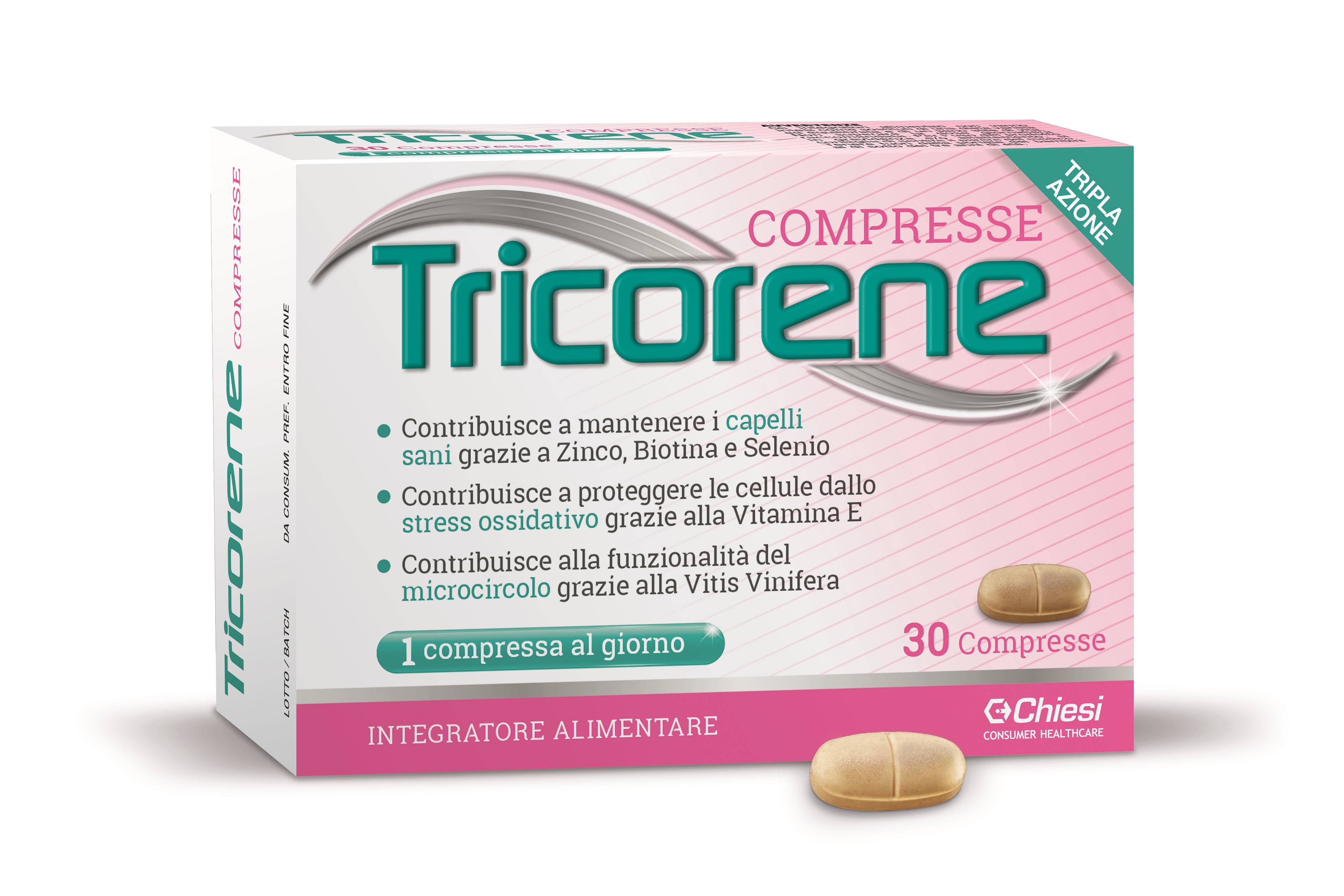 Tricorene Integratore per Unghie e Capelli Donna 30 compresse