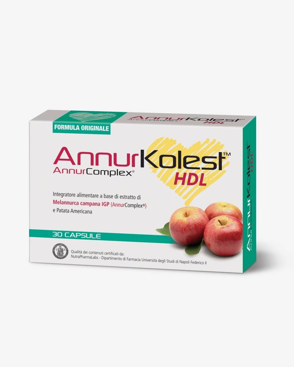 AnnurKolest Hdl Integratore per il Colesterolo 30 Capsule