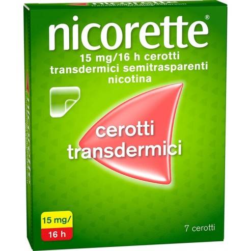 Nicorette 15 mg/16 ore Trattamento contro il tabagismo 7 cerotti