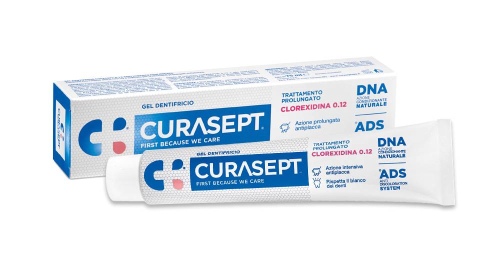 Curasept Dentifricio Ads+Dna Trattamento Prolungato 0,12% 75 Ml