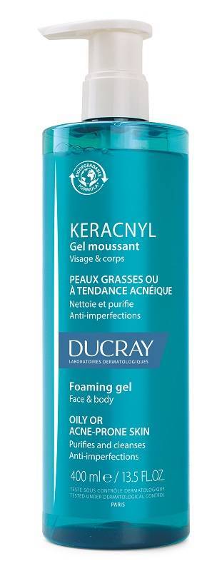 Ducray Keracnyl Gel Detergente Pelle con Acne 400 ml