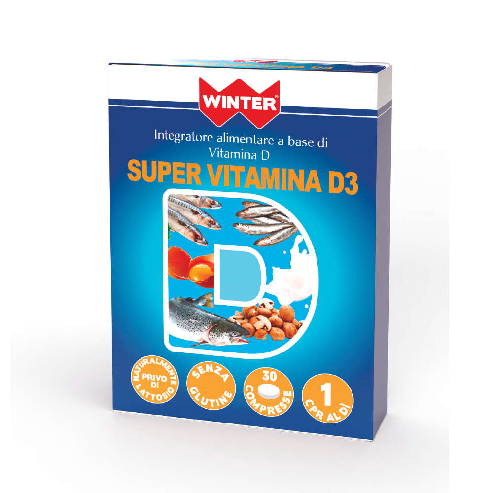 Winter Super Vitamina D3 Integratore Ossa 30 Compresse