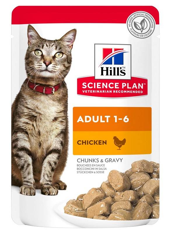 Hill's Feline Adult Cibo Umido per Gatti Gusto Pollo