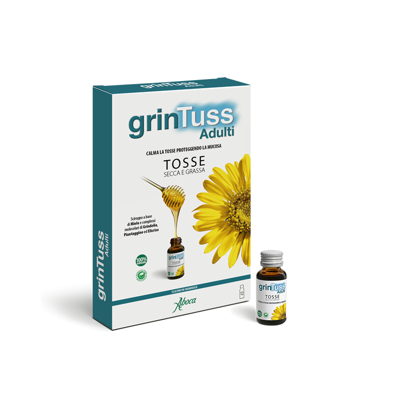 Aboca Grintuss Adulti Sciroppo Tosse 12 Flaconcini