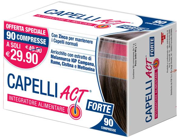 Capelli Act Forte Integratore Mantenimento Capelli 90 Compresse