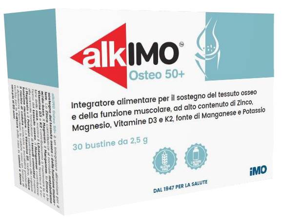Alkimo Osteo 50+ Integratore per il sostegno osseo e muscolare 30 Bustine