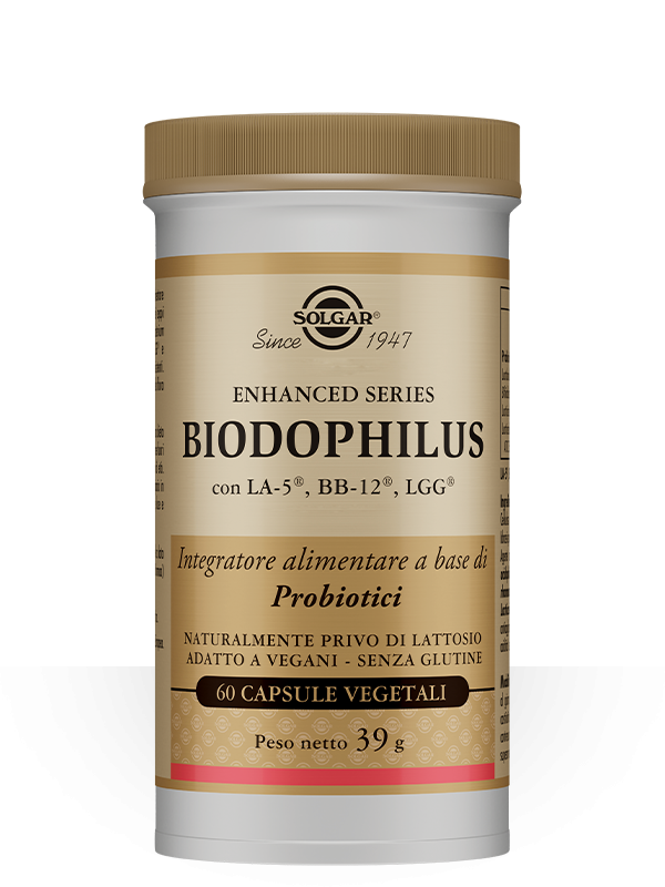Solgar Biodophilus Integratore per Flora Intestinale 60 Capsule