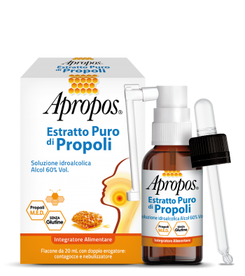 Apropos Estratto Puro Di Propoli Spray+Contagocce 20 ml