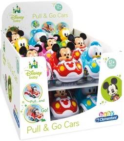 Clementoni Disney Baby Macchinine Pull Back 1 pezzo