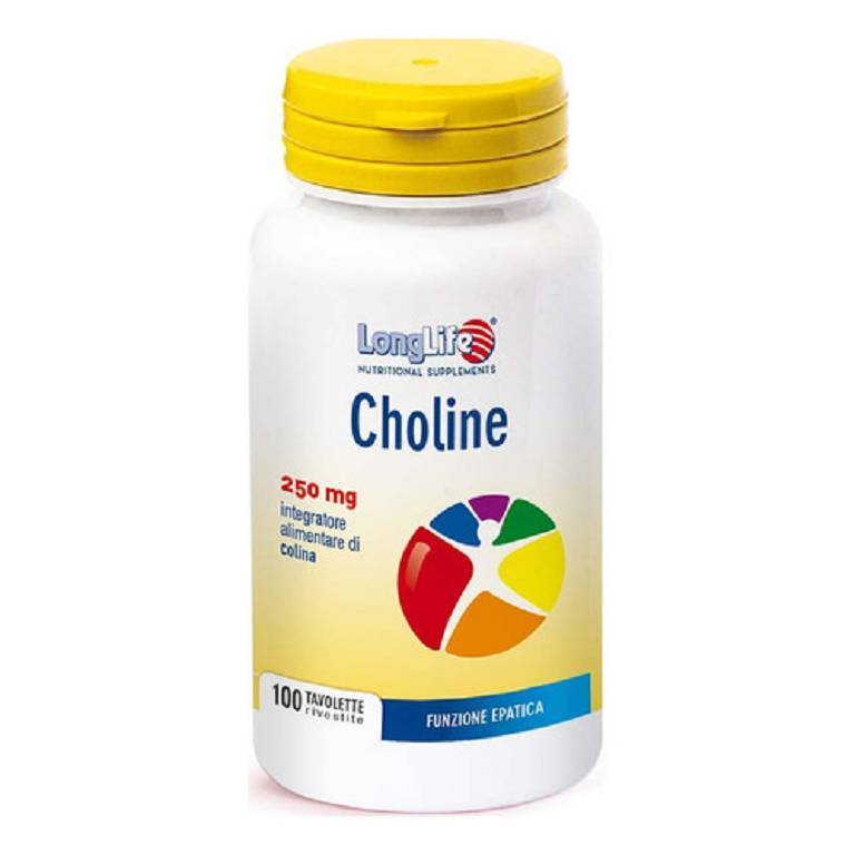 Longlife Choline 250 mg Integratore per il benessere epatico 100 Tavolette