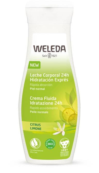 Weleda Limone Crema fluida idratante per 24h 200 ml