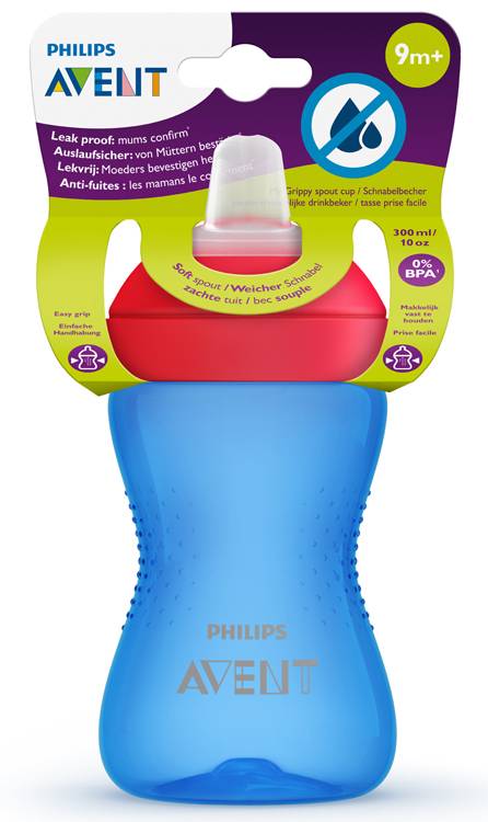 Philips Avent My Grippy Tazza Con Beccuccio Blu e Rosso 300 ml