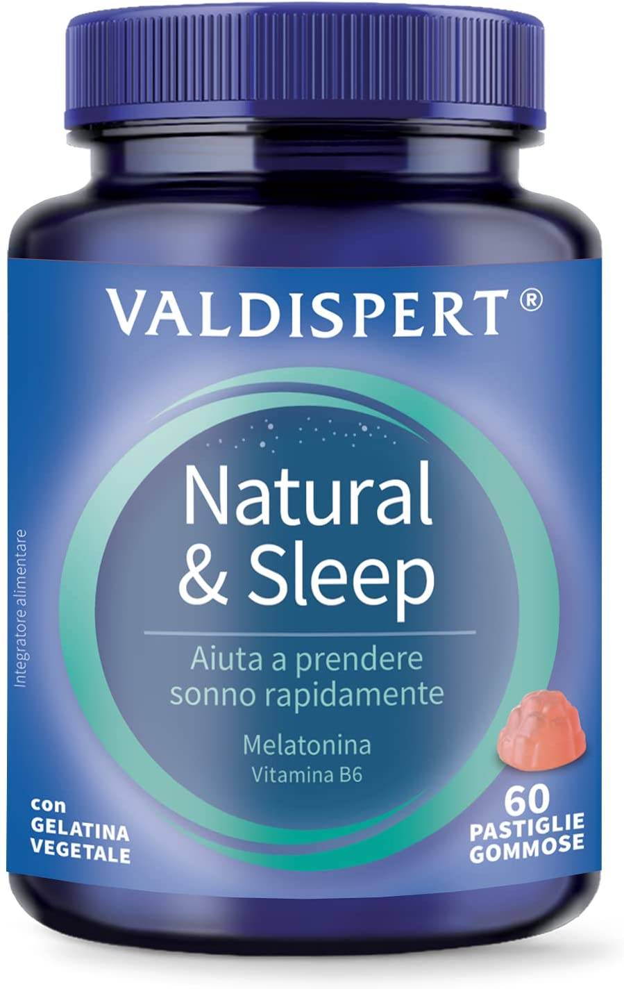 Valdispert Natural&Sleep Integratore per Dormire 30 Pastiglie Gommose