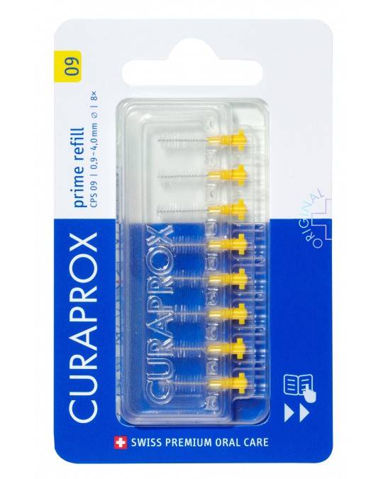 Curaprox Cps 09 Scovolino Prime Refill Yellow 8 Pezzi