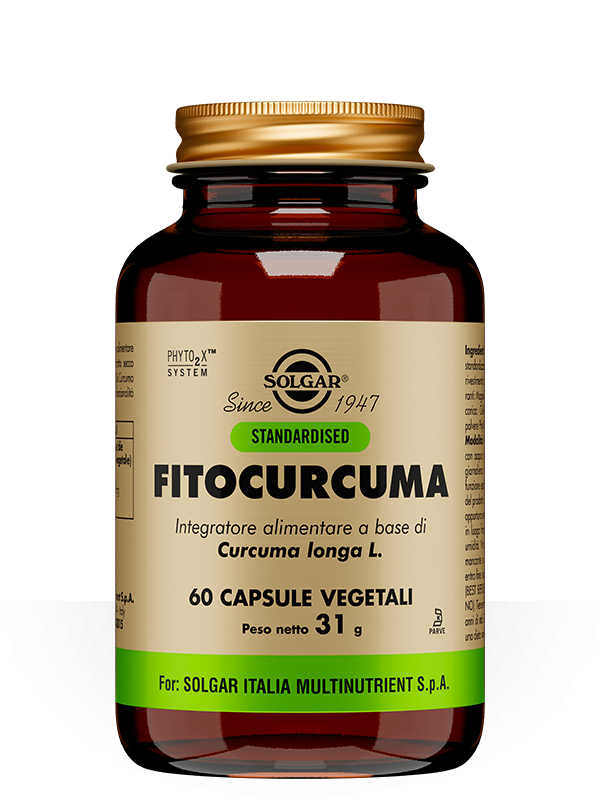 Solgar Fitocurcuma Integratore Antiossidante 60 Capsule Vegetali