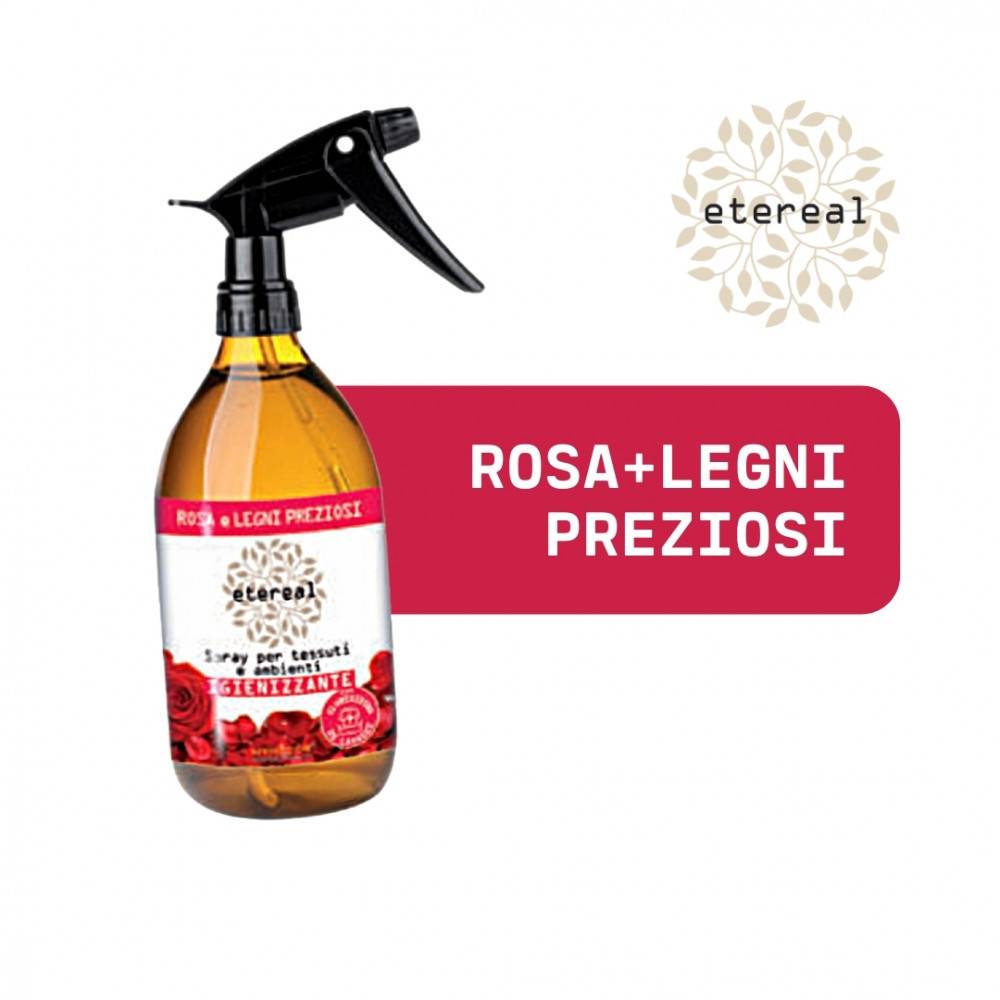 Etereal Spray Per Tessuti E Ambienti Igienizzante Rosa E Legni Preziosi 250 Ml