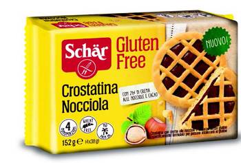 Schar Crostatina Nocciola Alimento senza glutine 4 x 38 g