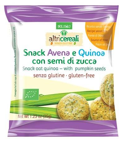 Probios Altricereali Snack Avena e Quinoa Con Semi Di Zucca 35 g