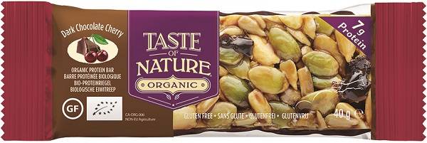 Taste Of Nature Barretta alla ciliegia con cioccolato fondente bio 40 g