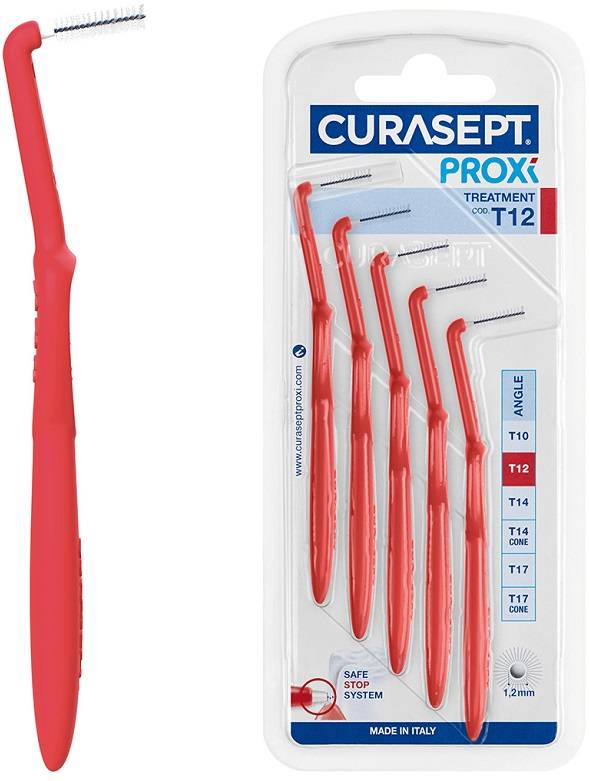 Curasept Proxi Angle T12 Rosso/red Scovolino interdentale 5 pezzi