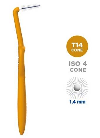 Curasept Proxi Angle T14 Cone Ocra/Dark Gold Scovolino interdentale 5 pezzi