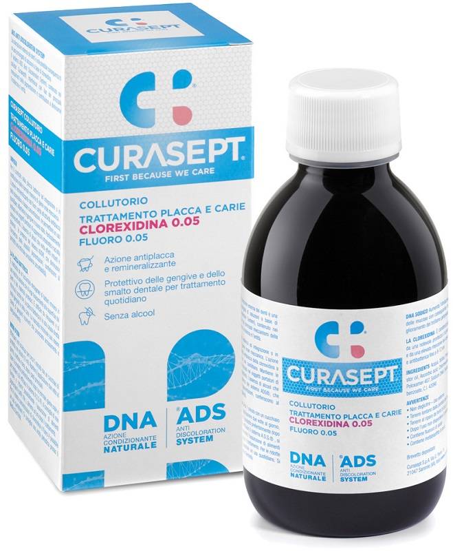 Curasept 0,05 Ads + Dna Collutorio per placca e carie 200 ml