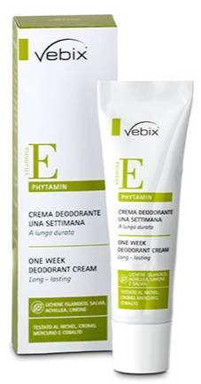 Vebix Phytamin Crema Deodorante 1 Settimana 25 Ml