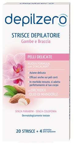Depilzero Strisce Depilatorie Gambe Braccia 20 pezzi