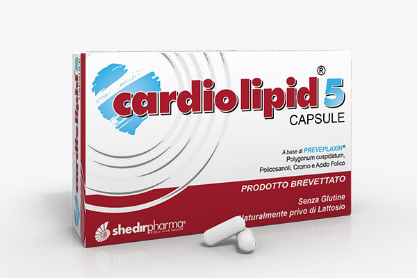 Shedirpharma Cardiolipid 5 Integratore per il Controllo del Colesterolo 30 capsule