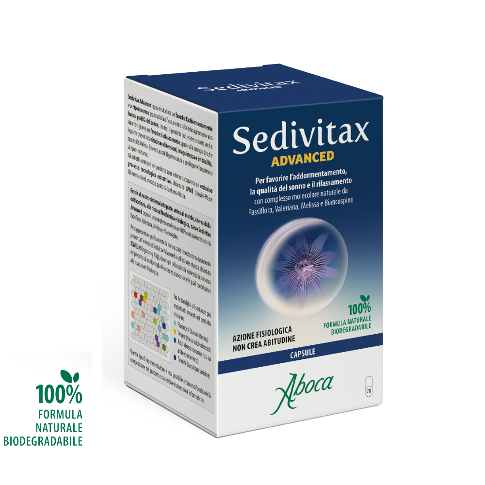 Aboca Sedivitax Advanced Integratore per il Sonno 70 Capsule