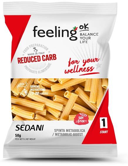 FeelingOk Sedani Start1 Pasta Proteica Low Carb 50 g