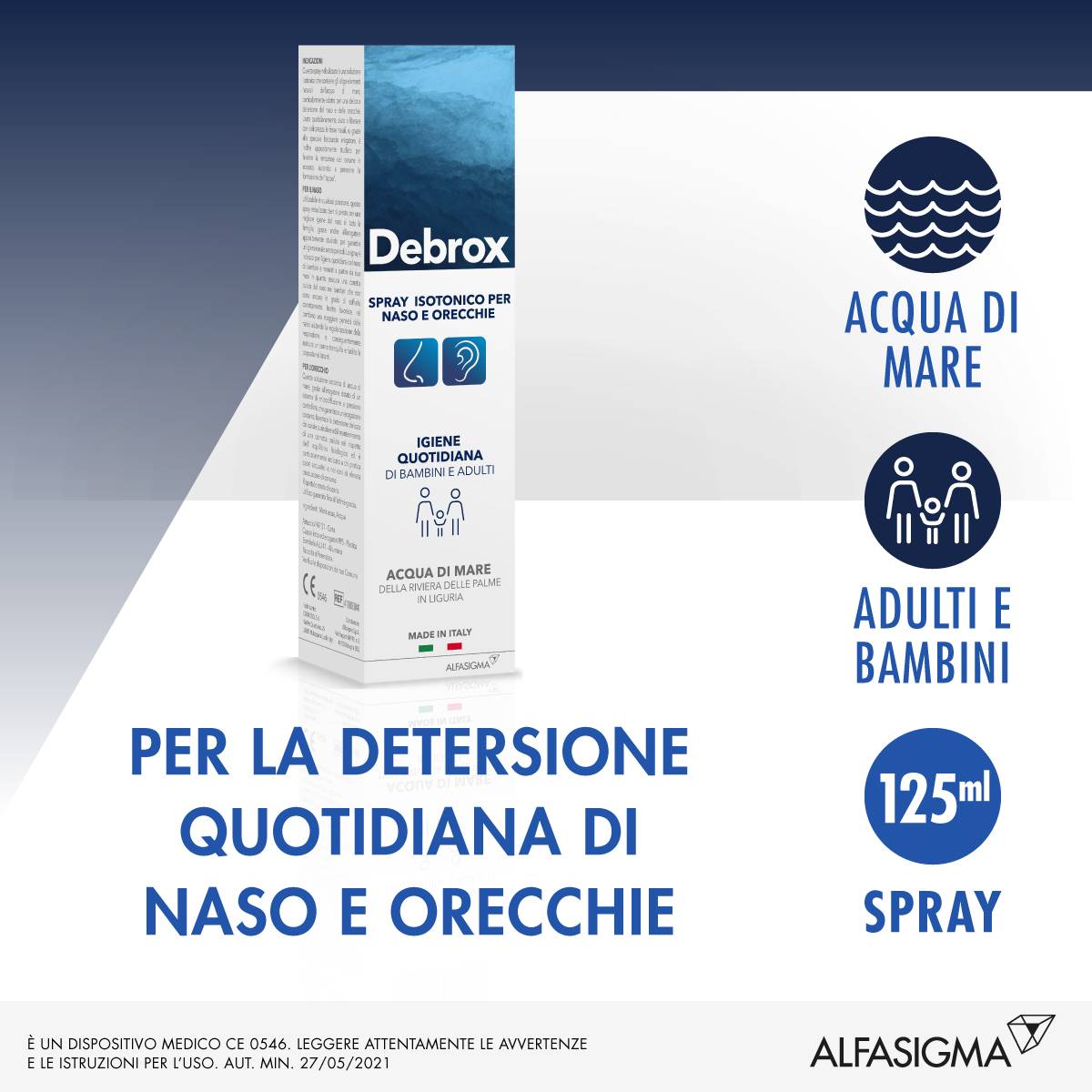 Debrox Spray Isotonico Per Naso e Orecchie 125 ml