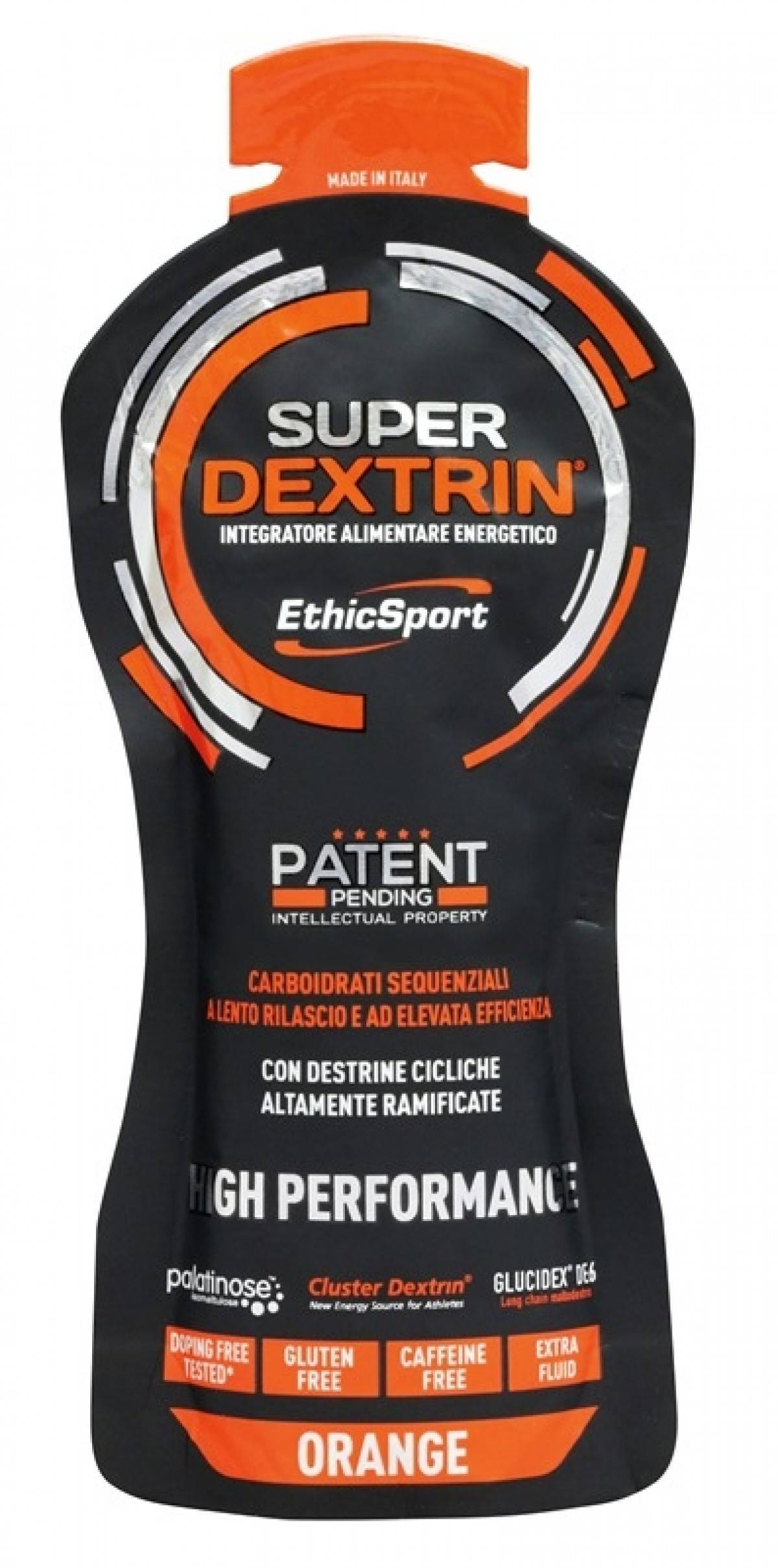 EthicSport Super Dextrin Integratore Energizzante per Sportivi Gusto Arancia 55 ml