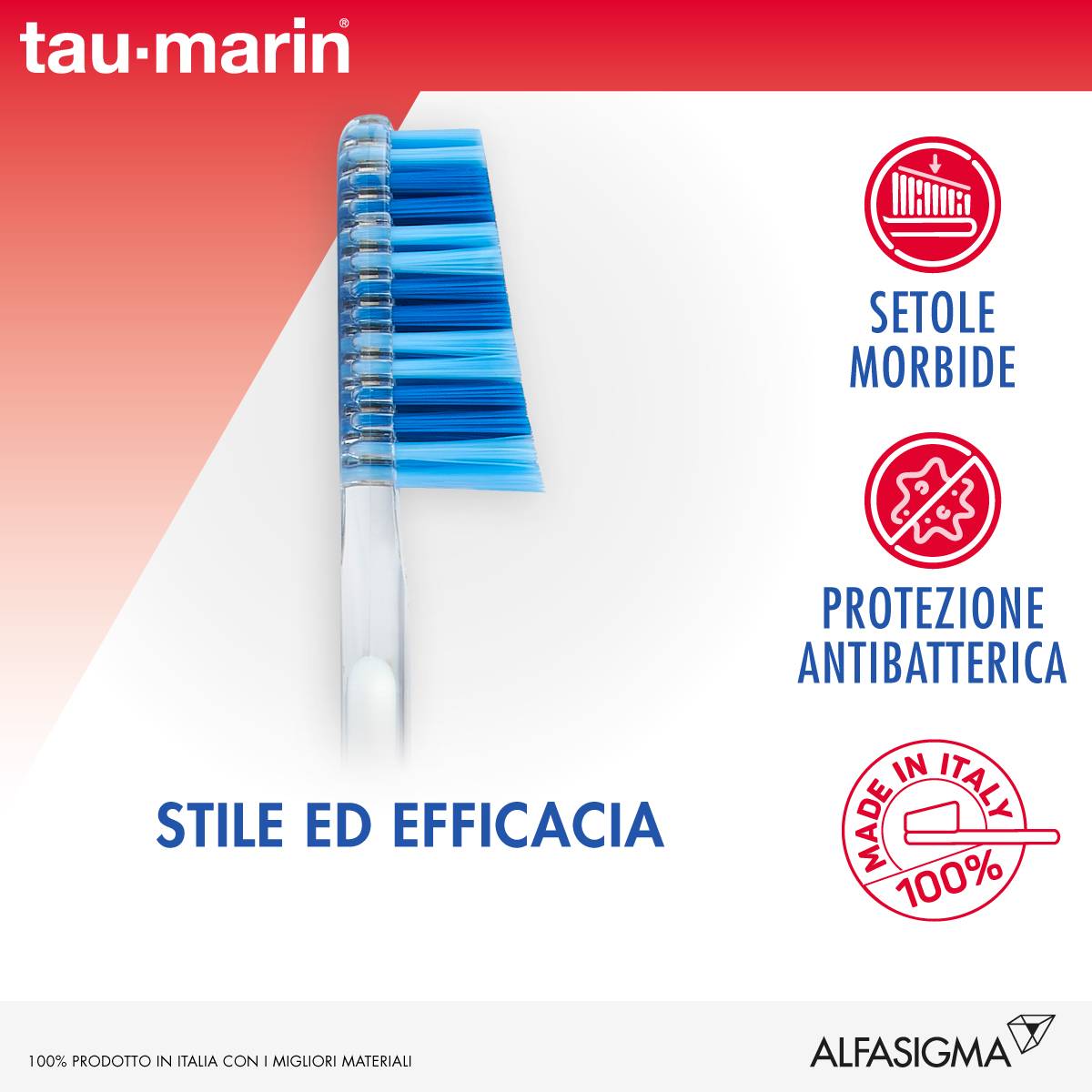 Tau - Marin Scalare 33 Setole Morbide 1 Pezzo