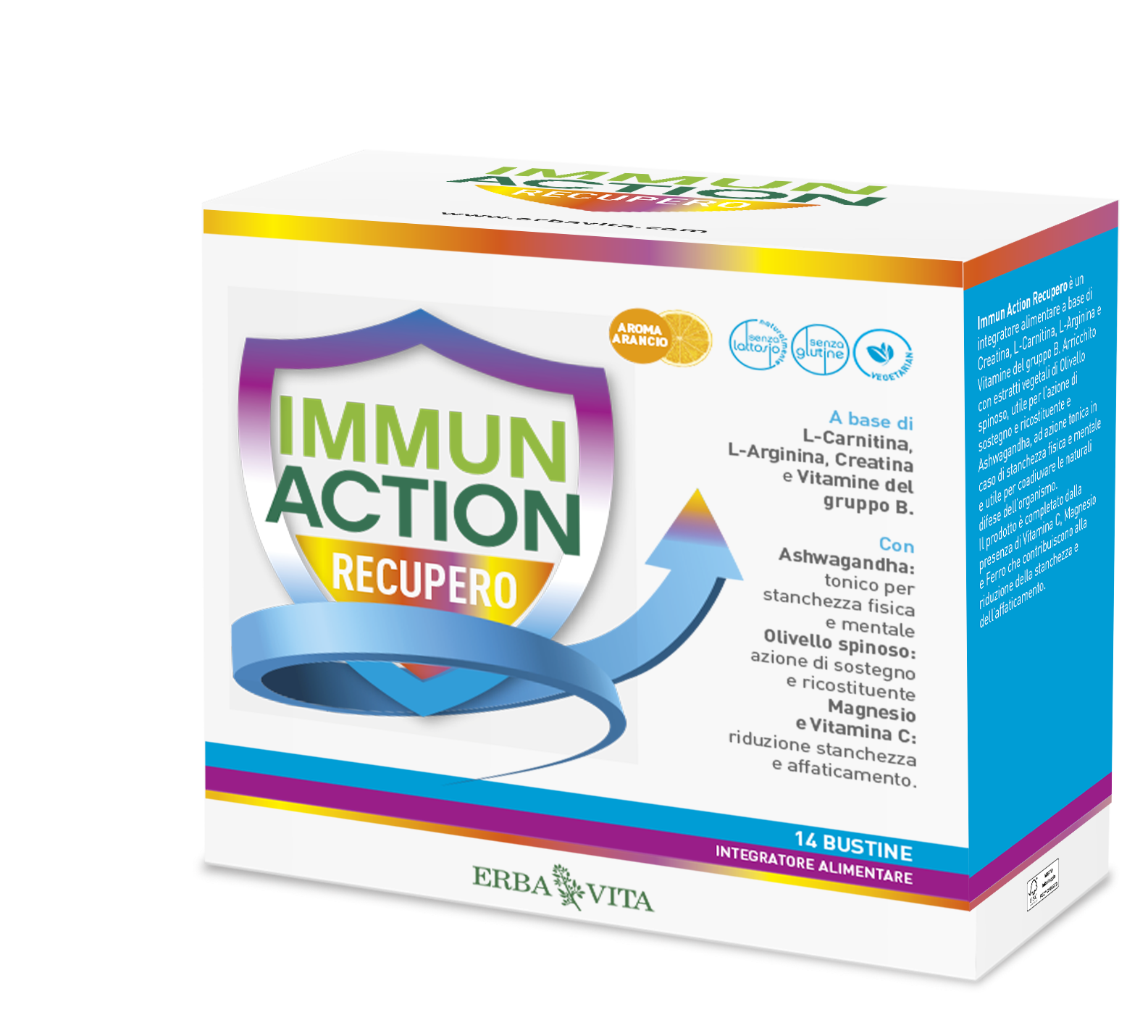 Erba Vita Immun Action Recupero Integratore Energetico 14 Bustine