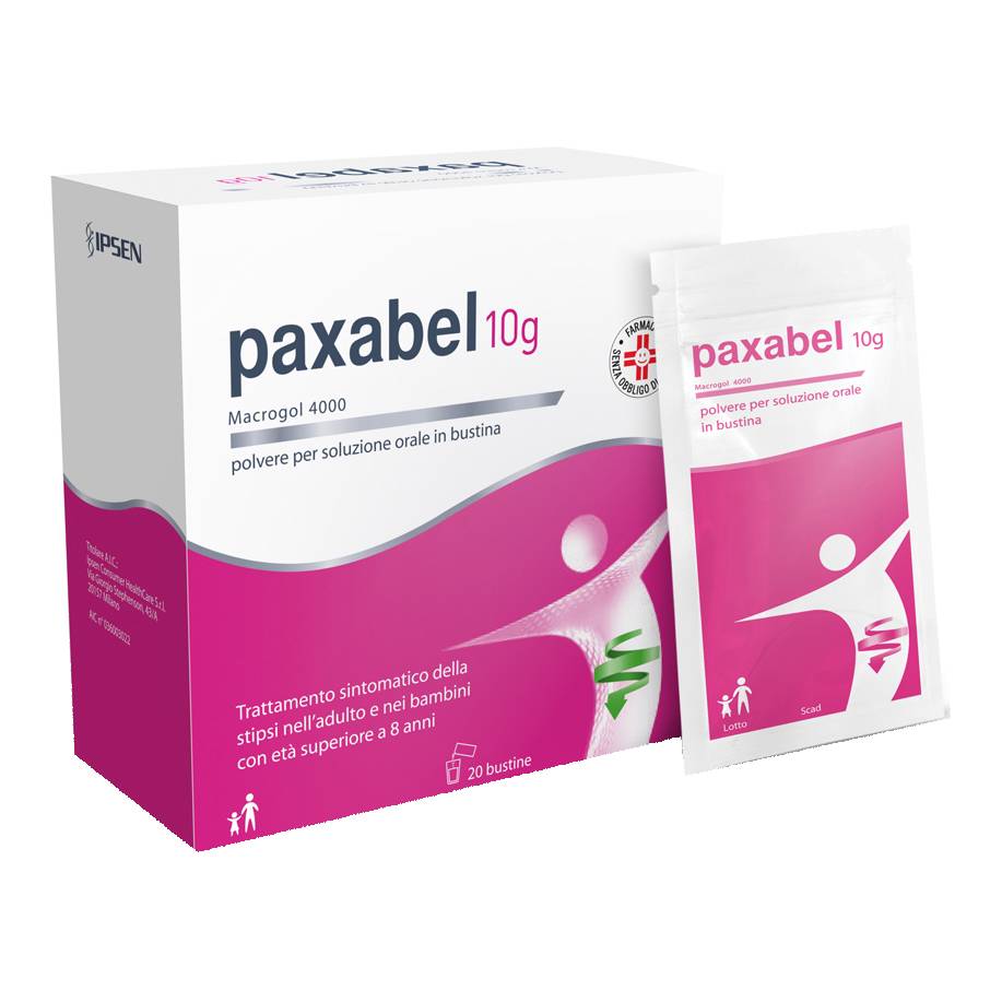 Paxabel 10 g per il Trattamento Della Stipsi 20 bustine