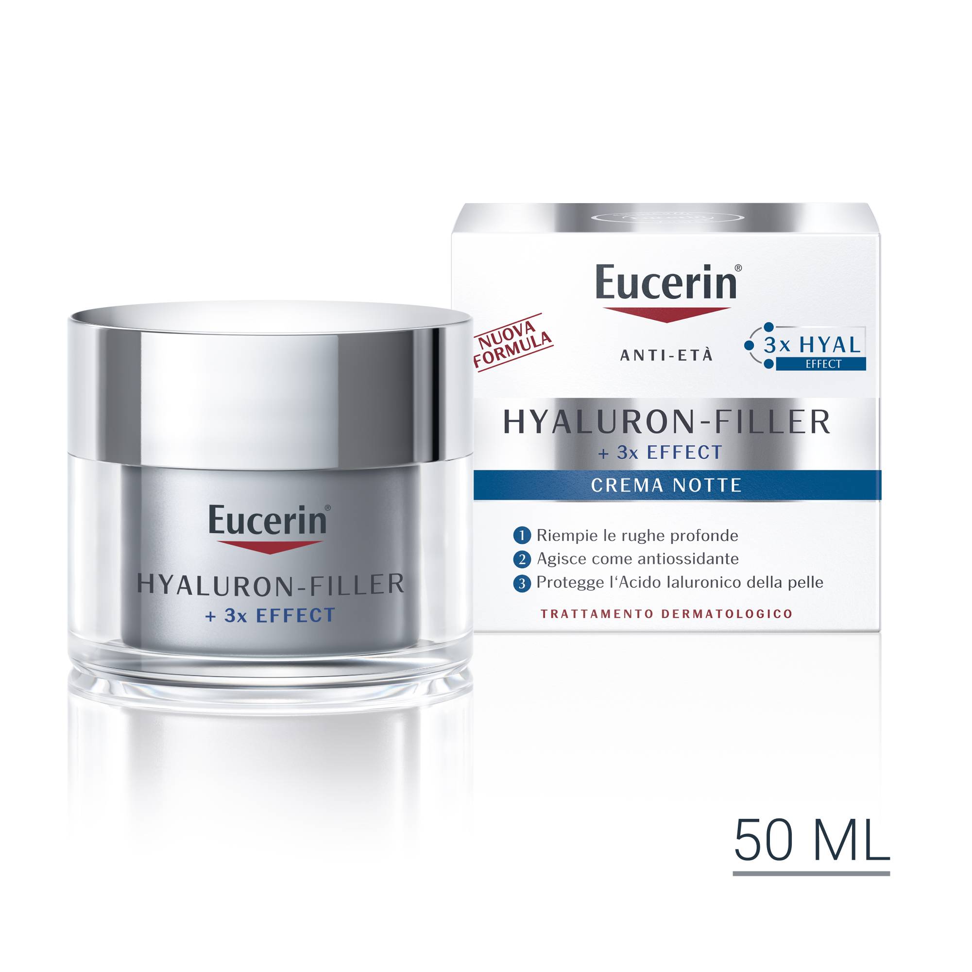 Eucerin Hyaluron Filler Trattamento Notte Antirughe 50 ml