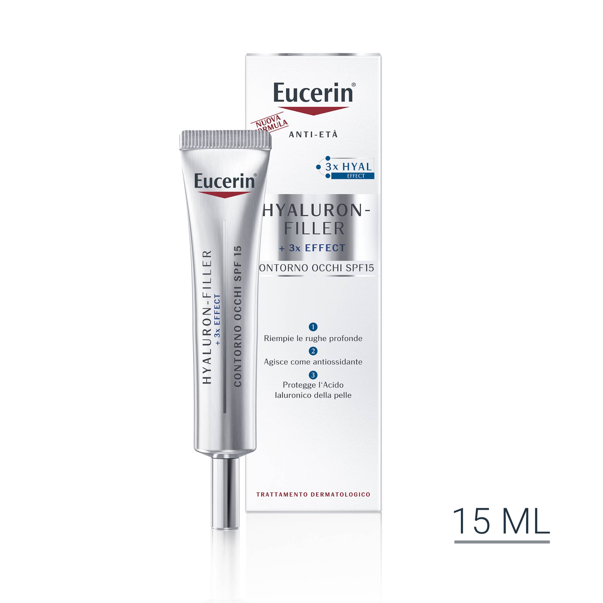 Eucerin Hyaluron Filler Contorno Occhi Antirughe 15 ml