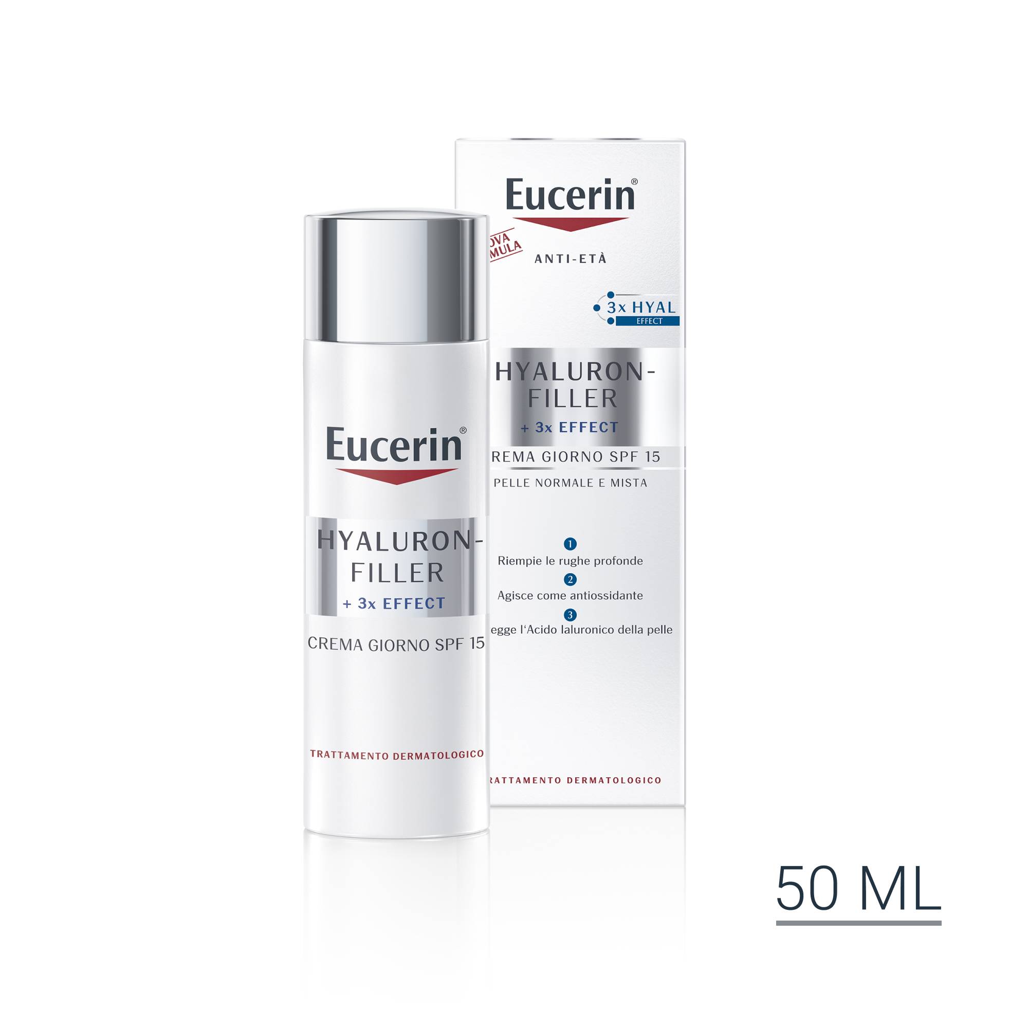 Eucerin Hyaluron Filler Trattamento Giorno Pelli Normali e Miste