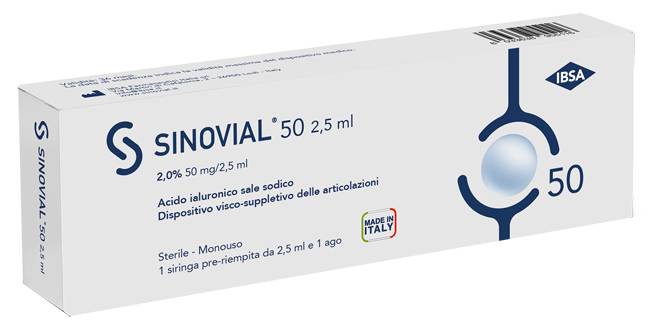 SIRINGA INTRA - ARTICOLARE SINOVIAL ONE ACIDO IALURONICO 2% 2,5 ML