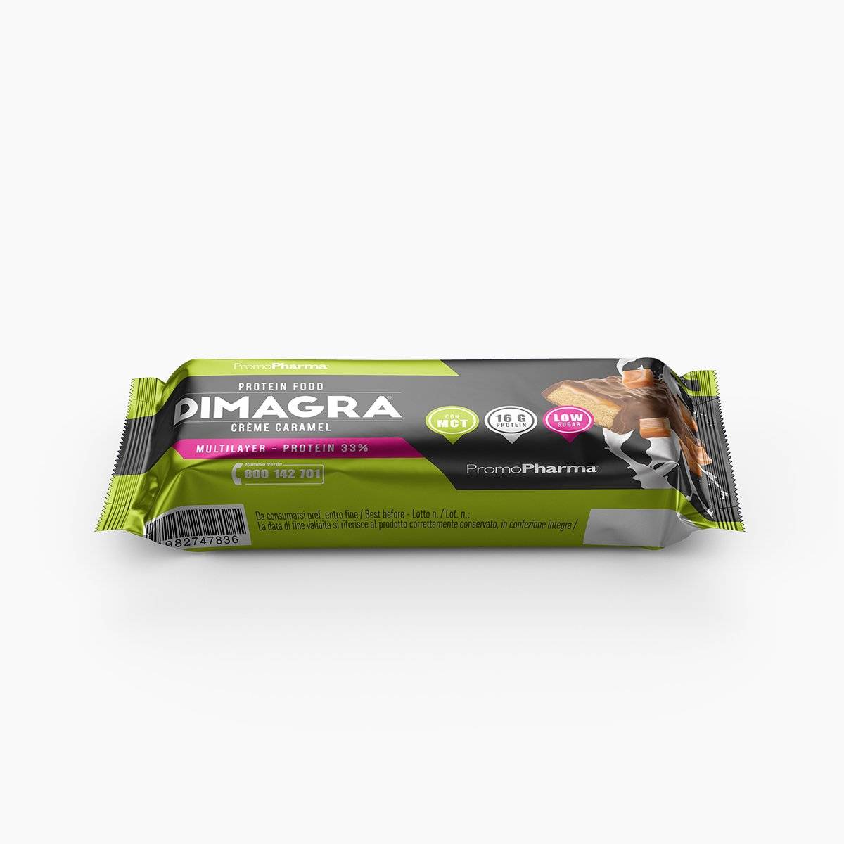 Dimagra Protein Barretta 33% Creme Caramel 50 G