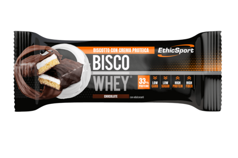 Ethic Sport Bisco Whey Chocolate Barretta Proteica Gusto Cioccolato 40 g