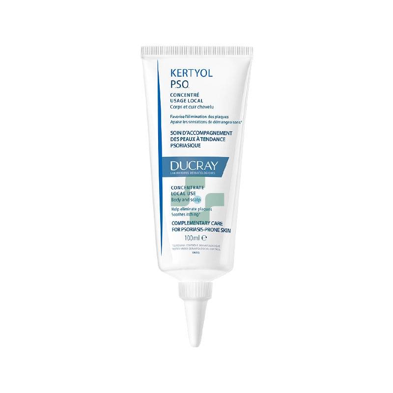 Ducray Kertyol Pso Concentré Uso Localizzato Crema per Psoriasi Capelli/Corpo 100 ml