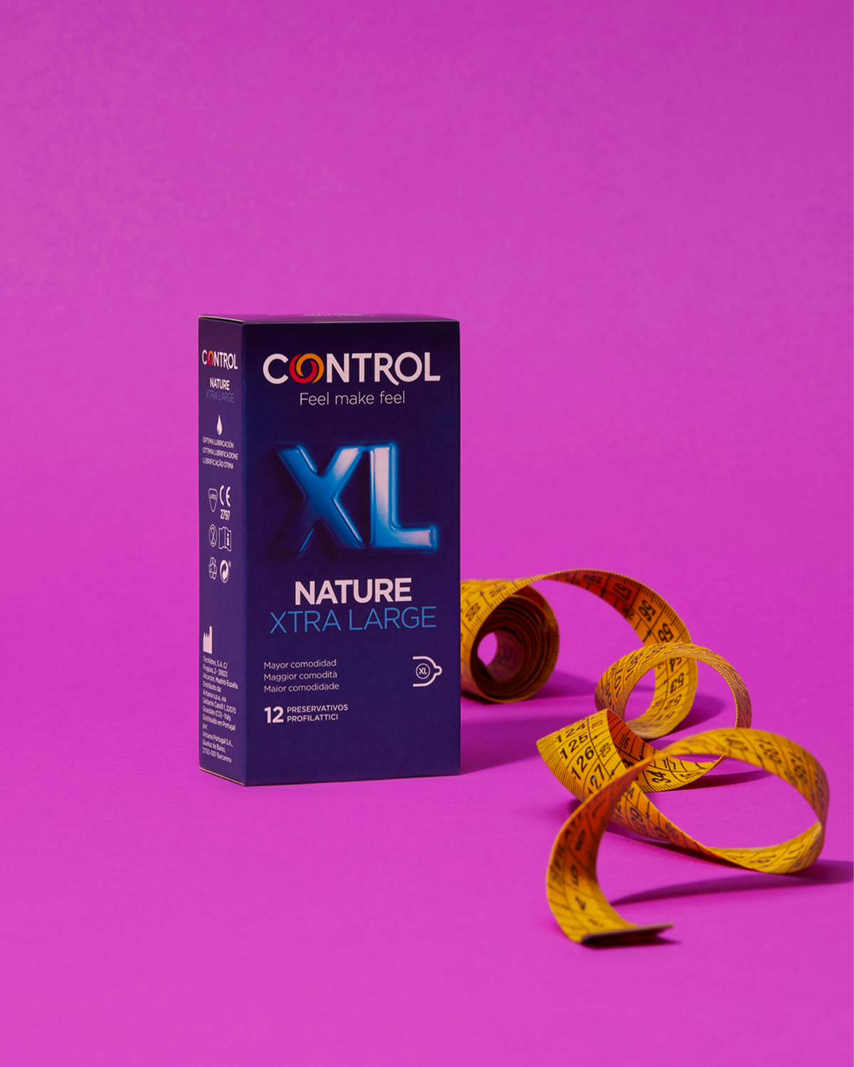 Control Nature Xtra Large Preservativi in Lattice Naturale 12 Pezzi